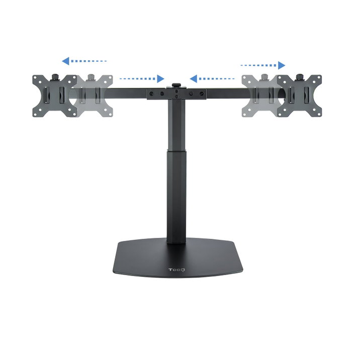 TooQ Soporte de Sobremesa para 2 Monitores 17''-27'' Negro